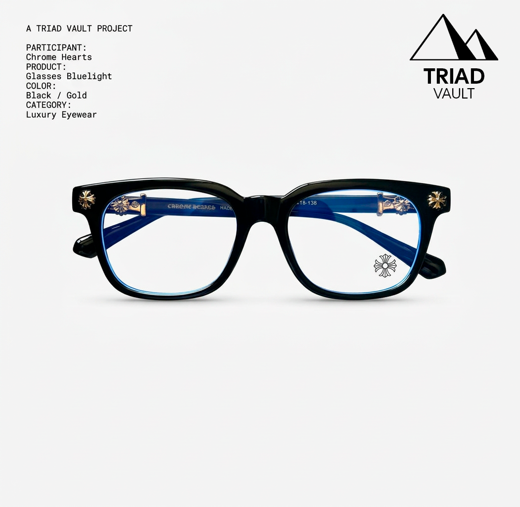 ÓCULOS CHROME HEARTS + CASE - TRIAD VAULT