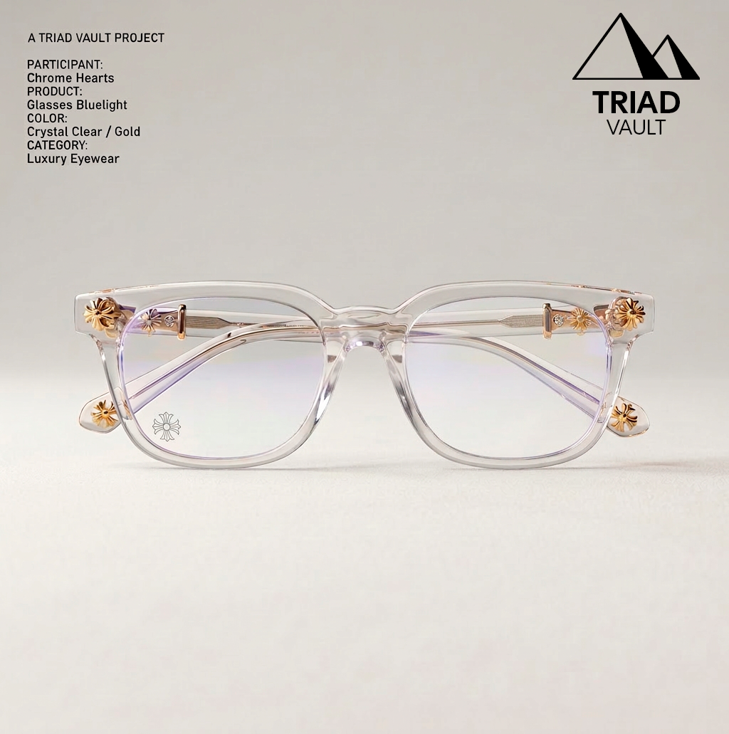 ÓCULOS CHROME HEARTS + CASE - TRIAD VAULT